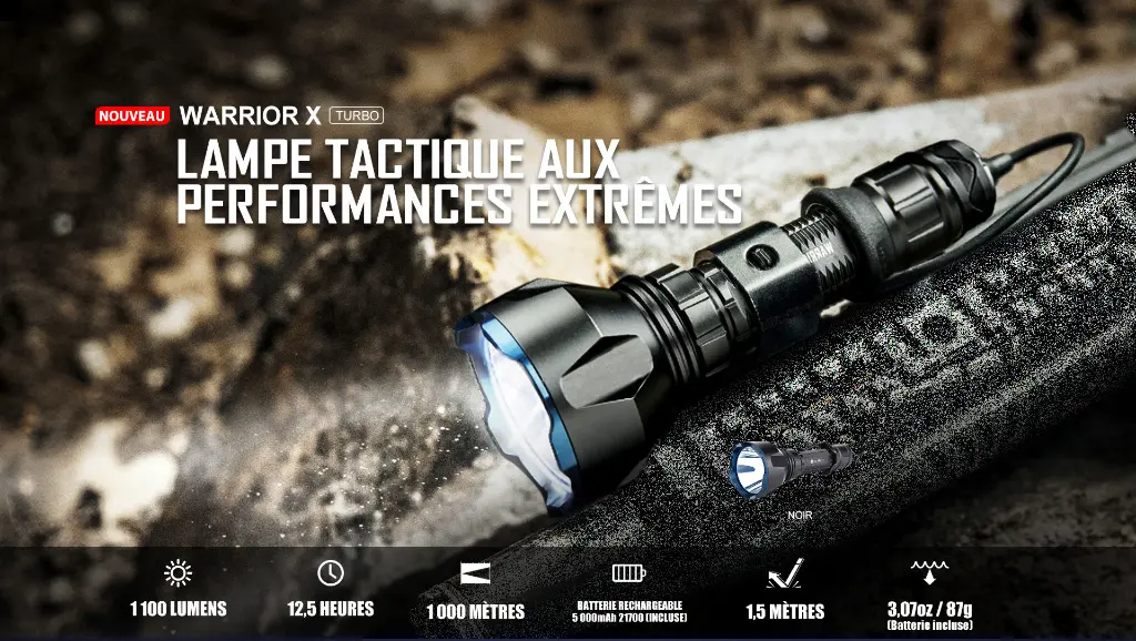 Warrior-X-Turbo-lampe-tactique-the-hunter-camp.webp