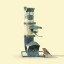 Buitenvoederhuis voor wilde vogels met grote capaciteit