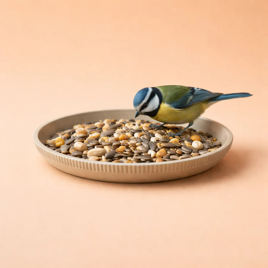 Four Seasons Bowl for Birds – Waterer & Feeder for Garden and Balcony