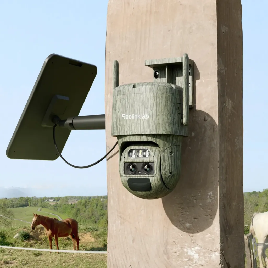 Reolink TrackMix LTE C – 4G standalone surveillance camera with dual lens and intelligent tracking