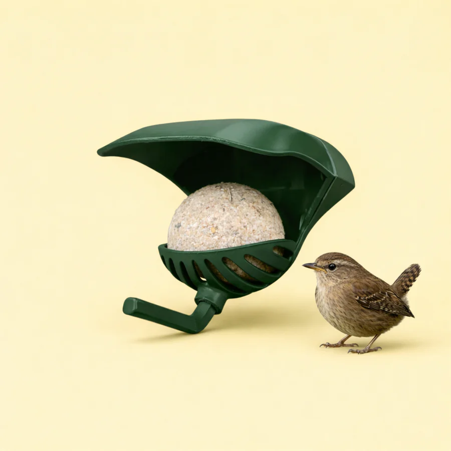 Screw-in seed ball support for wild birds